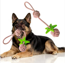 Manufacturer Rope & TPR Star Dog Chew Knot Toy Durable for Aggressive Chewers, Ideal for Medium/Large Dogs