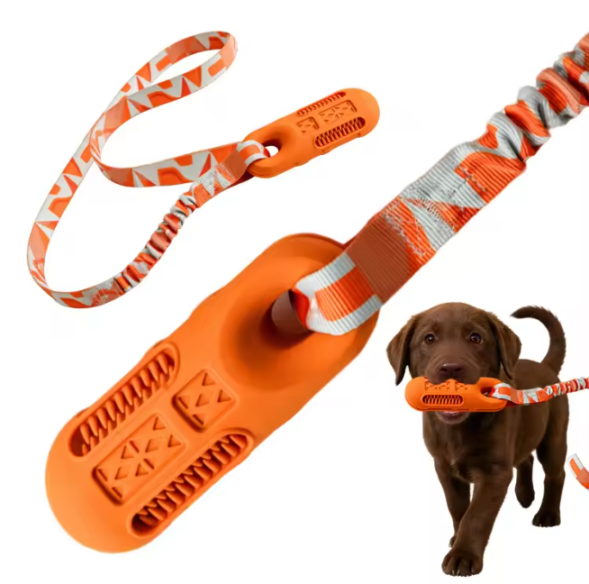 New Product Design Bungee Webbing Interactive Natural Rubber Floating Stick With Rope Pet Dog Chew Toy for Outdoor Play Training