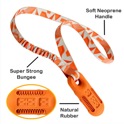 New Product Design Bungee Webbing Interactive Natural Rubber Floating Stick With Rope Pet Dog Chew Toy for Outdoor Play Training