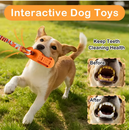 New Product Design Bungee Webbing Interactive Natural Rubber Floating Stick With Rope Pet Dog Chew Toy for Outdoor Play Training