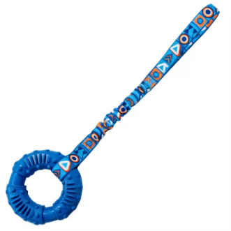 Bungee Handle Durable Fetch Tug Of-War Dog Toy with Rubber Ring Interactive Dog Tug Toys for Training Small Medium Large Dogs