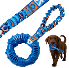 Durable Dog Chew Toy Natural Rubber Ring Textured Wear Bite Resistant Interactive Play for Medium Large Breeds