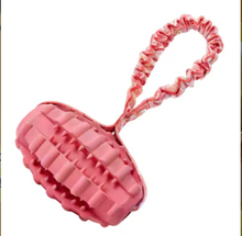 Interactive Dog Tug Toy Elastic Bungee Natural Rubber Slow Feeder Chew Dispenser Teeth Cleaning for All Breed