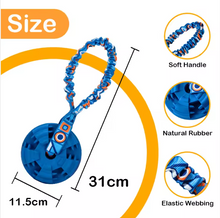 Durable Dog Chew Toy Natural Rubber Ball Textured Non Toxic Wear Bite Resistant Interactive Play for Medium Large Breeds