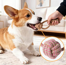 Eco-Friendly Pet Supplies Interactive Handmade Cotton Bite Resistant Design Cleans Teeth While Playing Prevents Destructive Chew