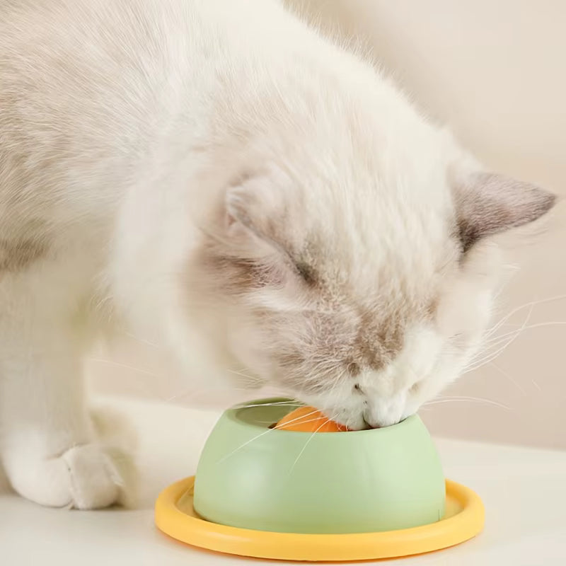 TUGME Interactive Pet Cat Licking Food Toys Anti-slip Pet Slow Feeder for Cats Funny Kitten Licking Plate Cat Accessories