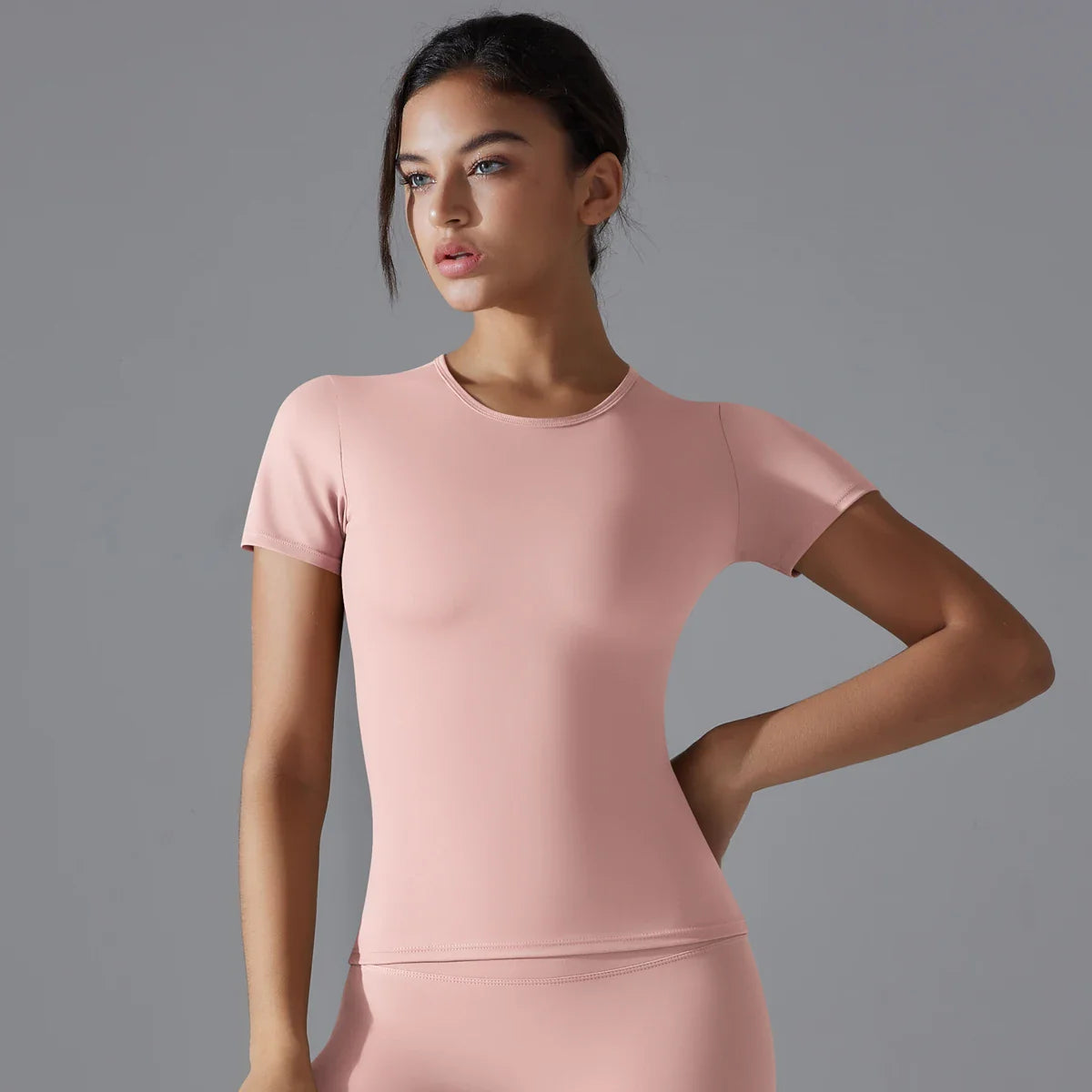 Yoga Vest Training Fitness Top Windproof Running Suit Solid Colour Cycling Fitness Quick Dry Women's Sweatshirt