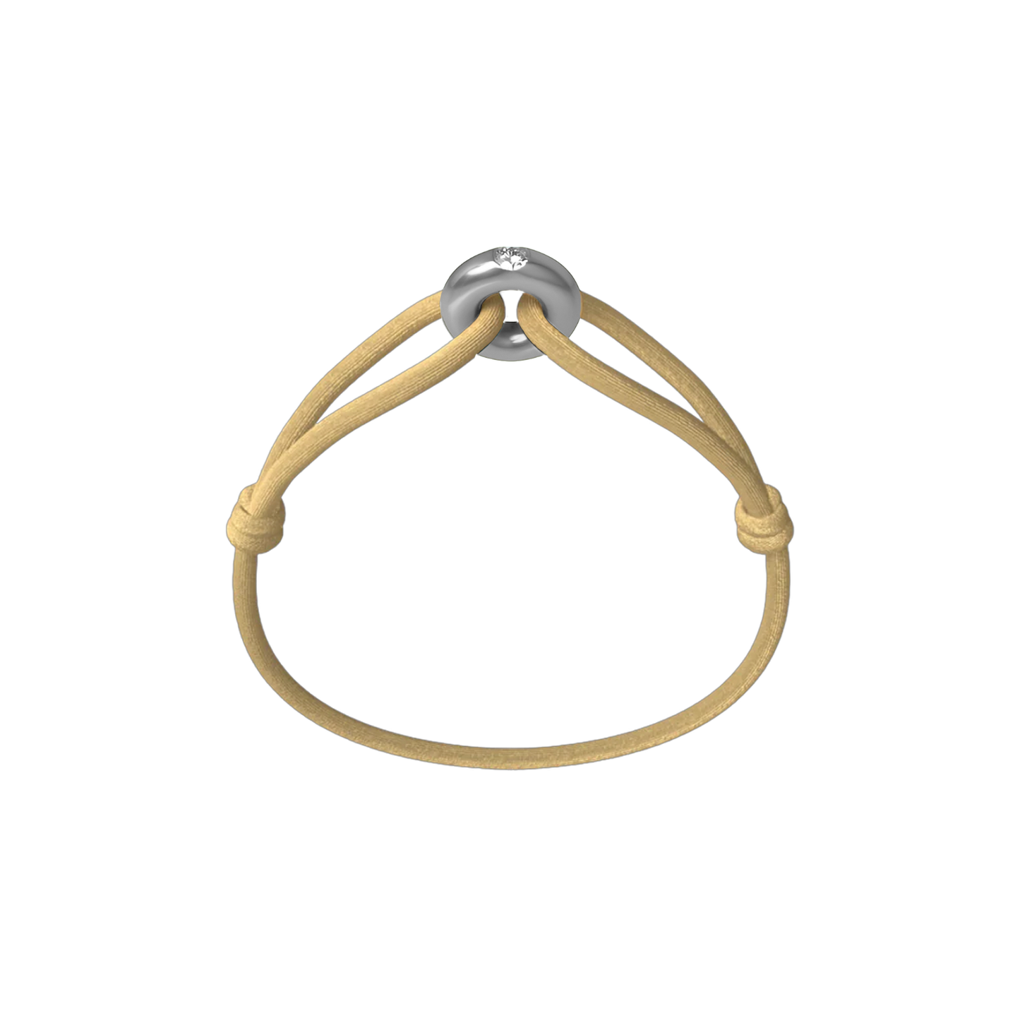 Silver Soho Diamond Cord Bracelet