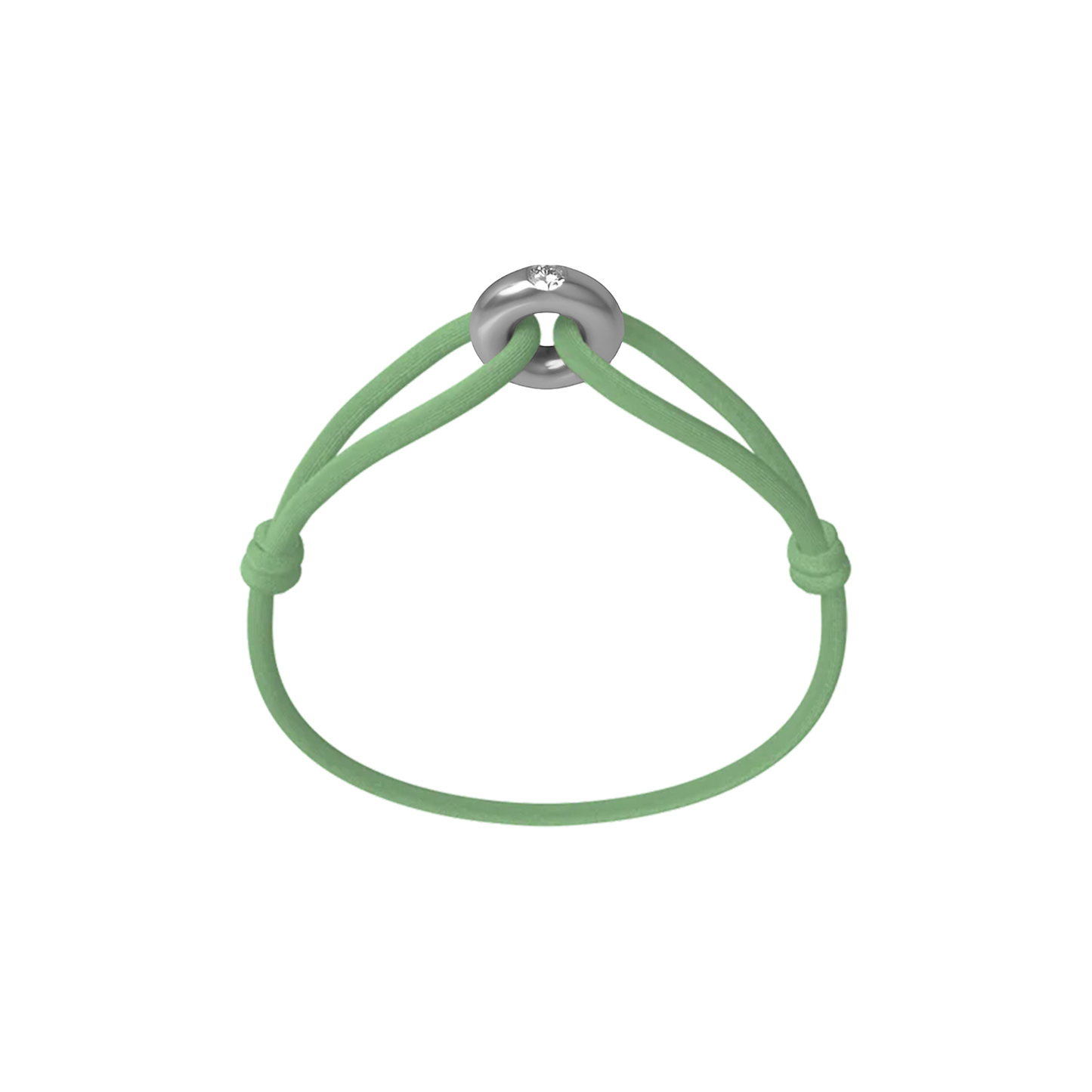 Silver Soho Diamond Cord Bracelet