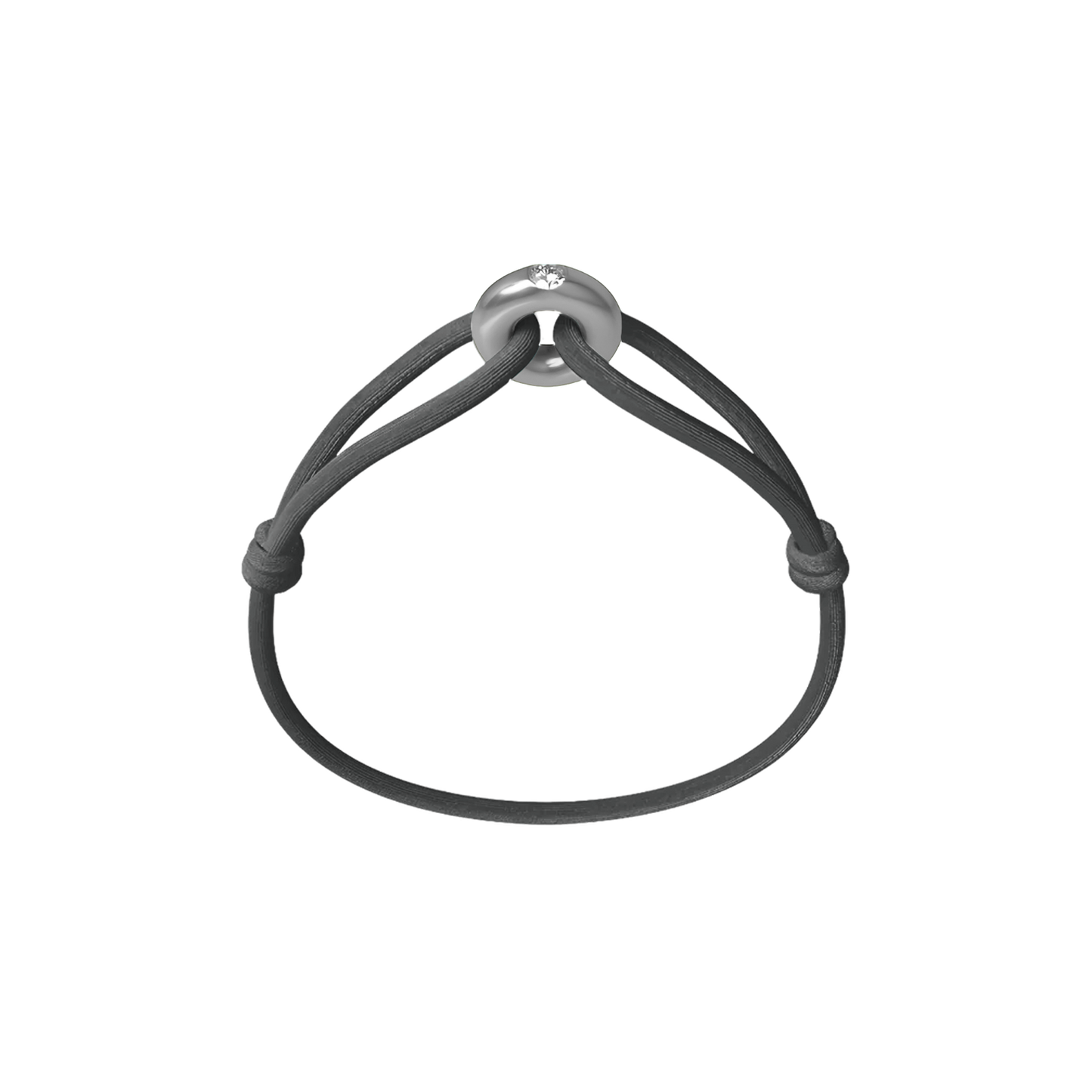 Silver Soho Diamond Cord Bracelet
