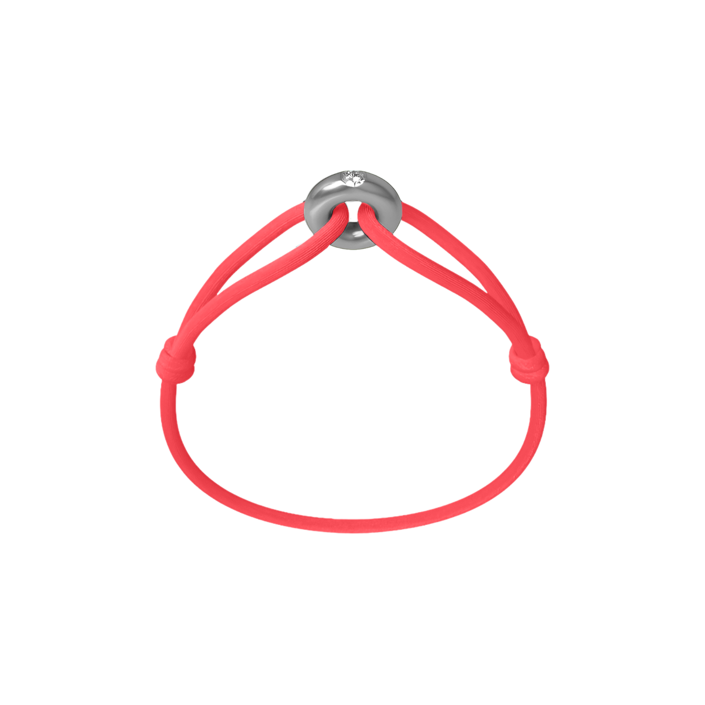 Silver Soho Diamond Cord Bracelet