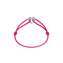 Silver Heart Cord Bracelet