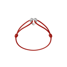 Silver Heart Cord Bracelet