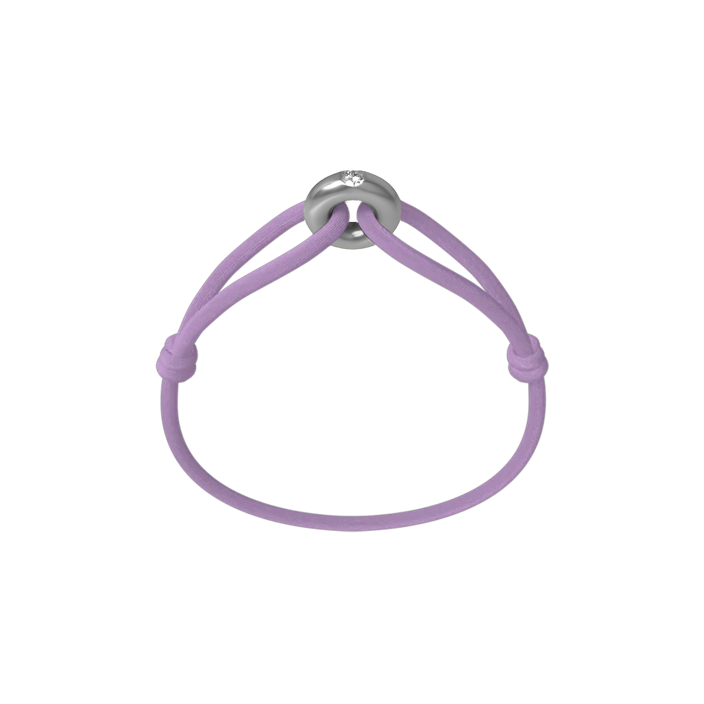 Silver Soho Diamond Cord Bracelet