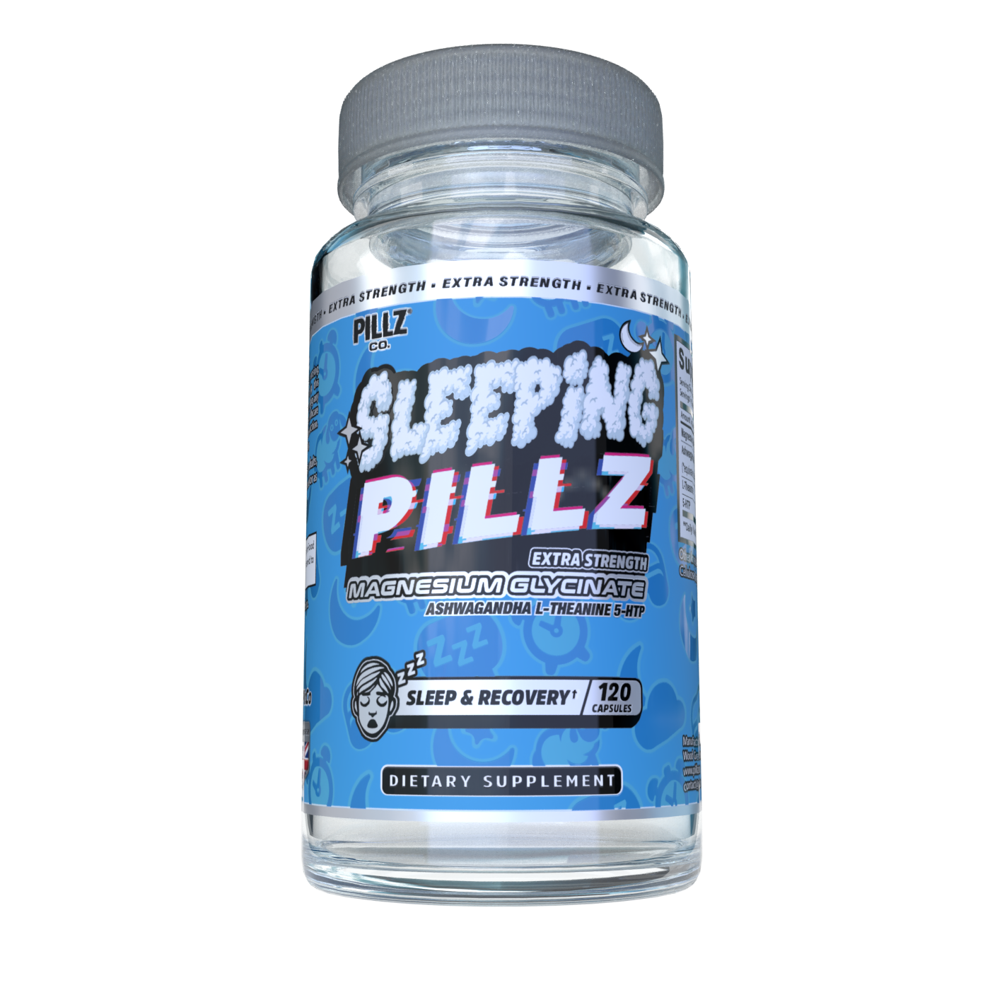 SleepingPillz™ – Magnesium Glycinate, Ashwagandha, L-Theanine & 5-HTP