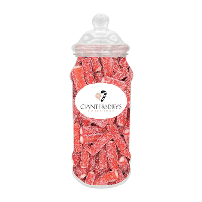 Sour Strawberry Pencil Bites