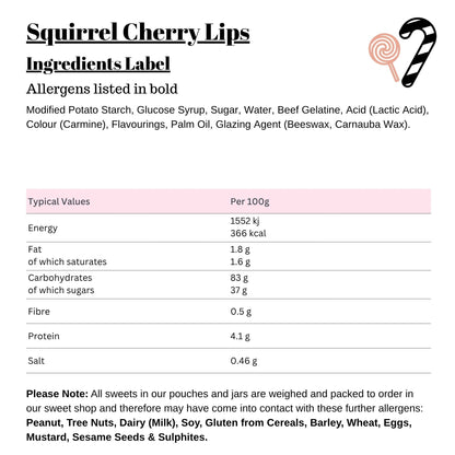 Squirrel Cherry Lips
