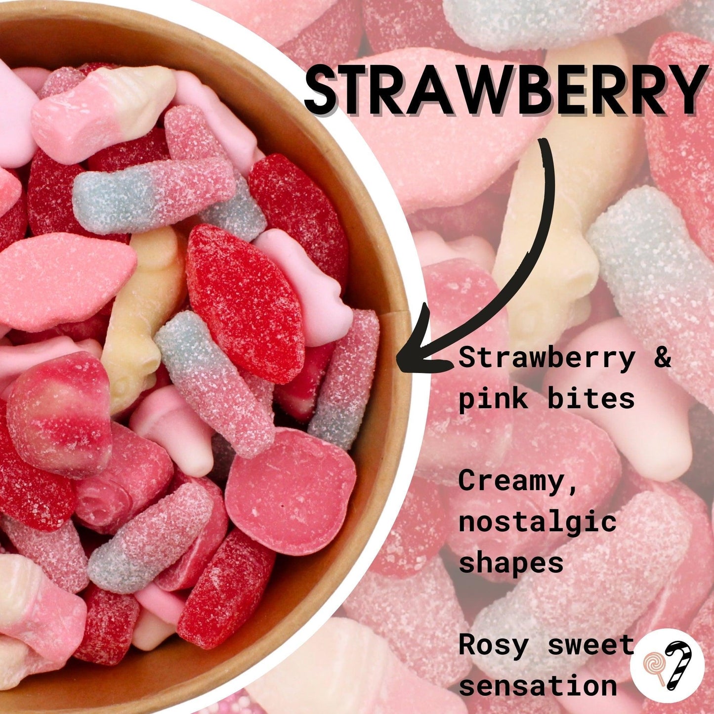 Strawberry Candy Salad Bowl 700g