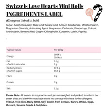 Swizzels Love Hearts Mini Rolls