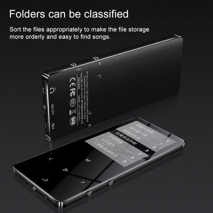1.8 inch Touch Screen Metal Bluetooth MP3 MP4 Hifi Sound Music Player, Black, Rose Gold