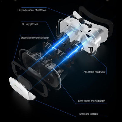 VR Glasses Shinecon 5th Generations VR Glasses 3D Virtual Reality Glasses Lightweight Portable Box For 4.7-6.0 Inch Mobile Phone