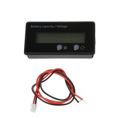 GY-6S 12V Lead-acid Battery Power Meter Lithium Battery Capacity Indicator Display Tester Percentage Voltmeter, 12V Green Light
