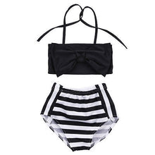 Cute Baby Girl Bikini Striped Triangle Bow Bathing Suit Proud Princess Beachwear, 80, 110, 70