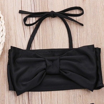 Cute Baby Girl Bikini Striped Triangle Bow Bathing Suit Proud Princess Beachwear, 80, 110, 70