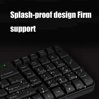 Rapoo X1800S 2.4GHz Wireless Keyboard and Mouse Set, Black, White