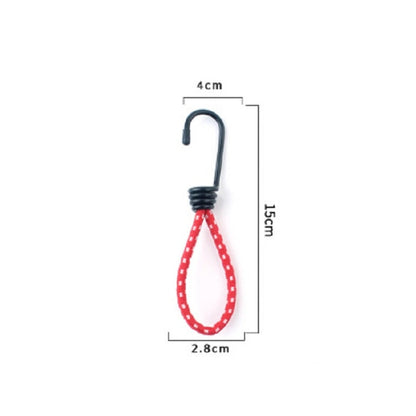 3 PCS Outdoor Camping Tent Elastic Rope Buckle High Elasticity Fixed Straps Camping Accessories, Random Color Delivery, Elastic Rope Buckle