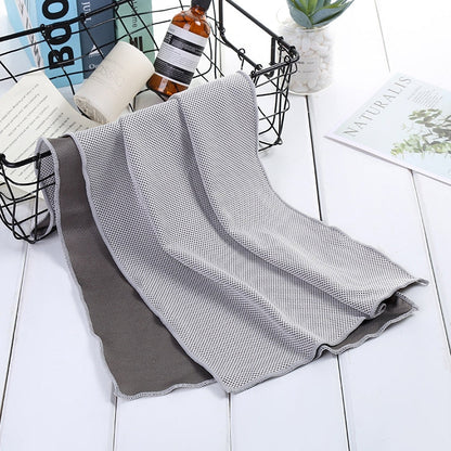 Absorbent Polyester Quick-drying Breathable Cold-skinned Fitness Sports Portable Towel, 30x100 Aluminum Foil Bag, 30x100 Zippered Bag