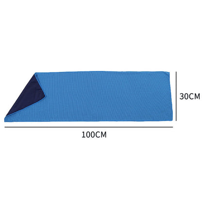 Absorbent Polyester Quick-drying Breathable Cold-skinned Fitness Sports Portable Towel, 30x100 Aluminum Foil Bag, 30x100 Zippered Bag