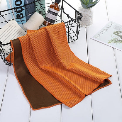 Absorbent Polyester Quick-drying Breathable Cold-skinned Fitness Sports Portable Towel, 30x100 Aluminum Foil Bag, 30x100 Zippered Bag