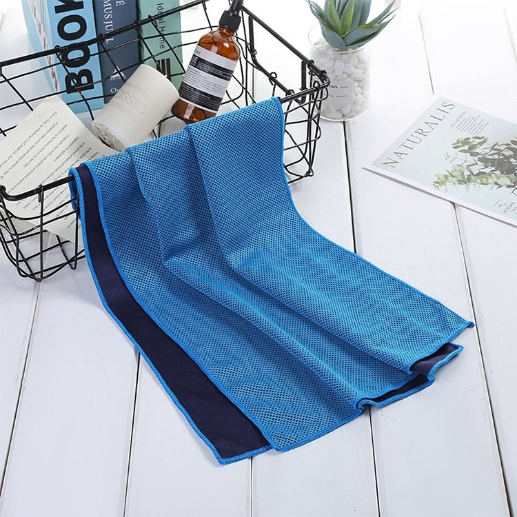 Absorbent Polyester Quick-drying Breathable Cold-skinned Fitness Sports Portable Towel, 30x100 Aluminum Foil Bag, 30x100 Zippered Bag