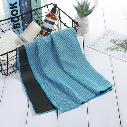 Absorbent Polyester Quick-drying Breathable Cold-skinned Fitness Sports Portable Towel, 30x100 Aluminum Foil Bag, 30x100 Zippered Bag