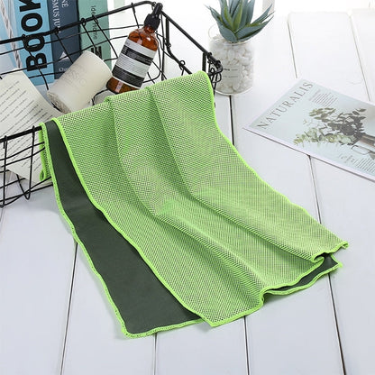 Absorbent Polyester Quick-drying Breathable Cold-skinned Fitness Sports Portable Towel, 30x100 Clasp Cup, 40x80 Round Cask, 30x100 Round Cask
