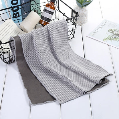 Absorbent Polyester Quick-drying Breathable Cold-skinned Fitness Sports Portable Towel, 30x100 Clasp Cup, 40x80 Round Cask, 30x100 Round Cask
