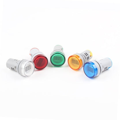 AD16-22DSV  Mini Digital Display 60-500V General Indicator AC Voltmeter, Open Hole: 22mm, 60-500V Red, 60-500V Green, 60-500V Yellow, 60-500V Blue, 60-500V White