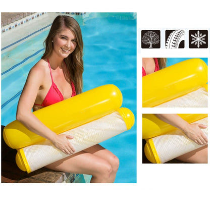 Foldable Double-purpose Backrest Float Hammock with Net, Size:120 x 75cm(Yellow), Size:120 x 75cm(Orange), Size:120 x 75cm(Cherry Blossoms Pink)