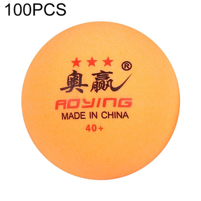 ROYING 10 PCS Professional ABS Table Tennis Training Ball, Diameter: 40mm, White 3Stars, Orange 3Stars