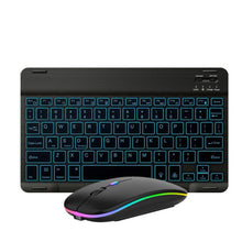 10 Inch RGB Colorful Backlit Bluetooth Keyboard And Mouse Set For Mobile Phone / Tablet, Black, White