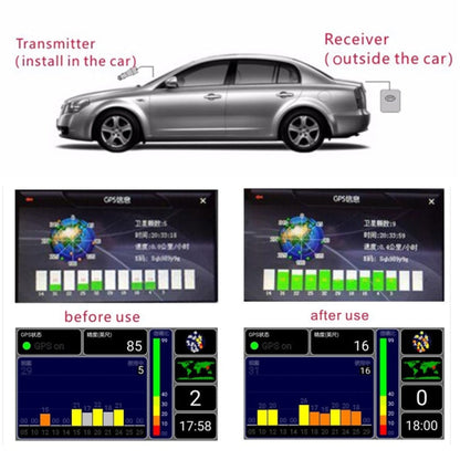 2 in 1 GPS Navigation Car Antenna Signal Amplifier, Signal Amplifier