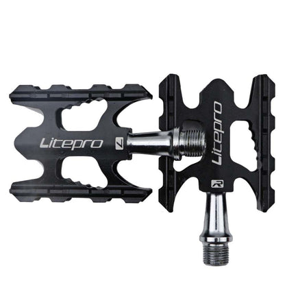 Litepro Ultralight Folding Bike Pedal K3 Bicycle Pedal, Black, Red, Silver, Gold, Electroplating Colorful