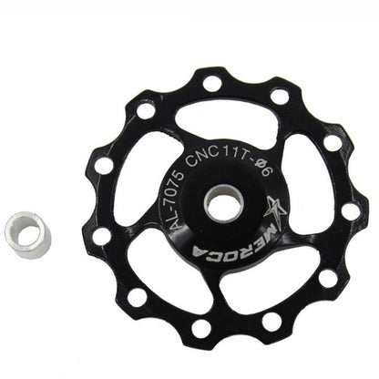 MEROCA Metal Bearings Mountain Bike Road Bike Rear Derailleur Guide Wheel 11T/13T Guide Wheel, 11T Black, 11T Red, 13T Red, 11T Blue, 13T Blue, 11T Purple, 13T Purple, 11T Silver, 13T Silver, 11T Electroplating Colorful, 13T Electroplating Colorful