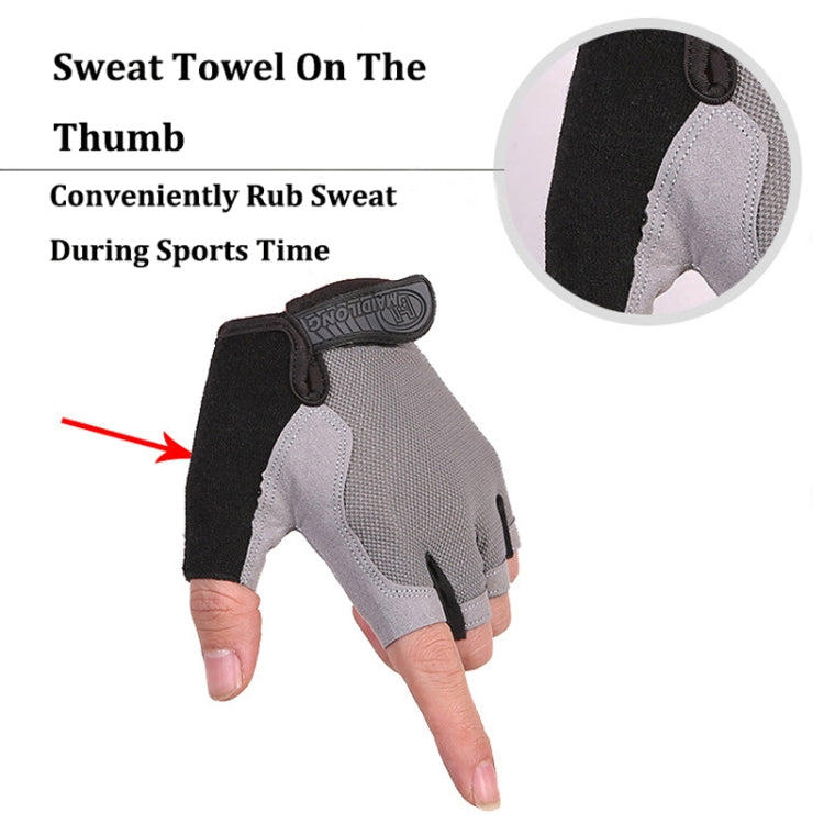 Summer Men Women Fitness Gloves Gym Weight Lifting Cycling Yoga Training Thin Breathable Antiskid Half Finger Gloves, S, L, XL, M