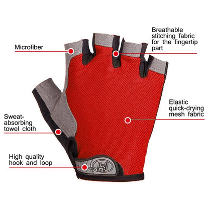 Summer Men Women Fitness Gloves Gym Weight Lifting Cycling Yoga Training Thin Breathable Antiskid Half Finger Gloves, S, L, XL, M