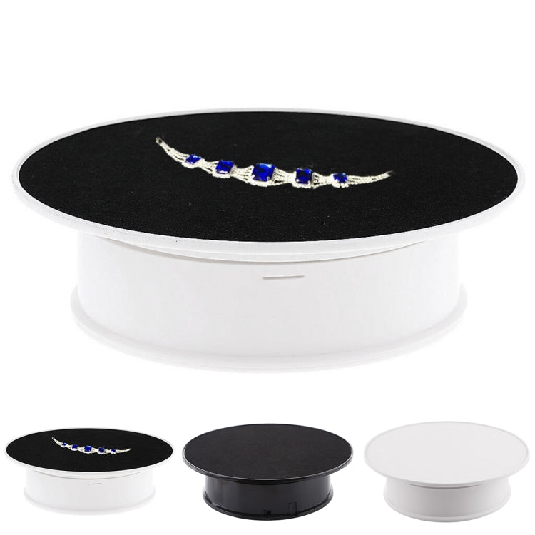 20cm 360 Degree Electric Rotating Turntable Display Stand for Photography Max Load 1.5kg video shooting props Turntable, 20cm/Powered by Battery(W), 20cm/Powered by Battery(W+B), 20cm/Powered by Battery(B)