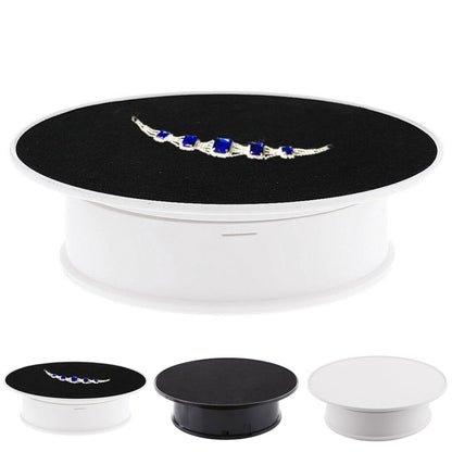 20cm 360 Degree Electric Rotating Turntable Display Stand for Photography Max Load 1.5kg video shooting props Turntable, 20cm/Powered by Battery(W), 20cm/Powered by Battery(W+B), 20cm/Powered by Battery(B)