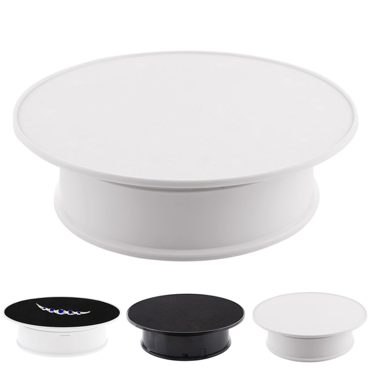 20cm 360 Degree Electric Rotating Turntable Display Stand for Photography Max Load 1.5kg video shooting props Turntable, 20cm/Powered by Battery(W), 20cm/Powered by Battery(W+B), 20cm/Powered by Battery(B)