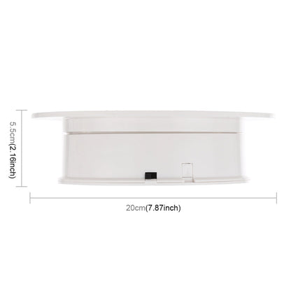 20cm 360 Degree Electric Rotating Turntable Display Stand for Photography Max Load 1.5kg video shooting props Turntable, 20cm/Powered by Battery(W), 20cm/Powered by Battery(W+B), 20cm/Powered by Battery(B)